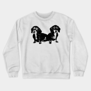 Pair of Dachshund Puppies Crewneck Sweatshirt